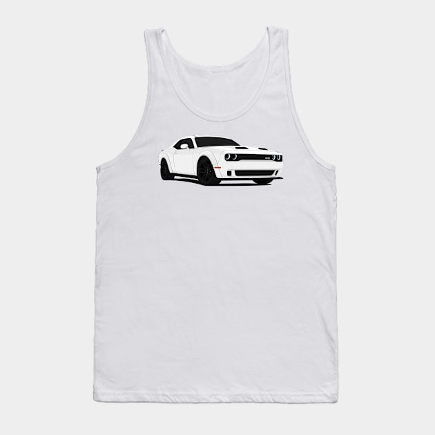 HELLCAT WHITE Tank Top by VENZ0LIC